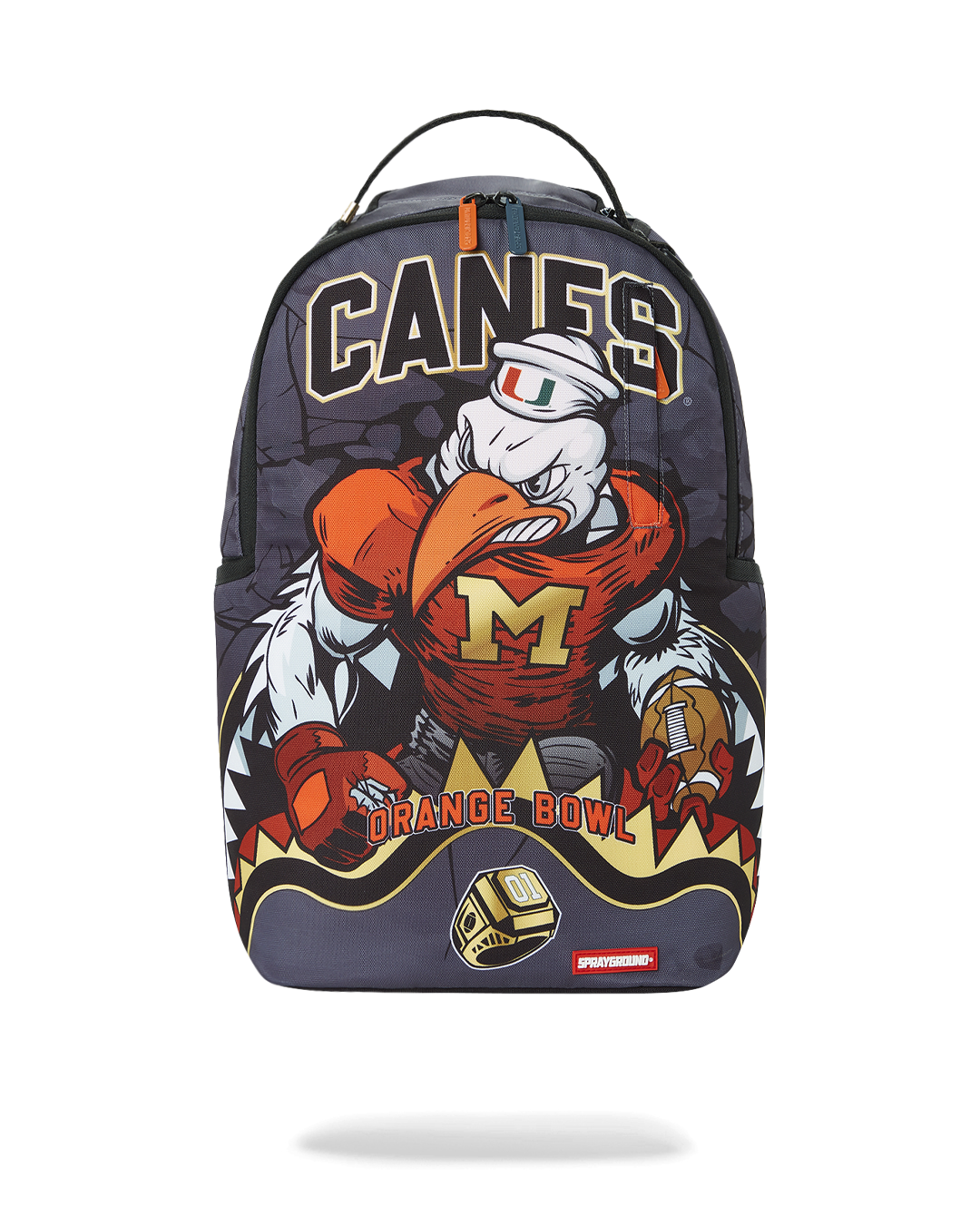 CANES MUSCLE UNIVERSITY OF MIAMI BACKPACK (WITH WARREN SAPP)