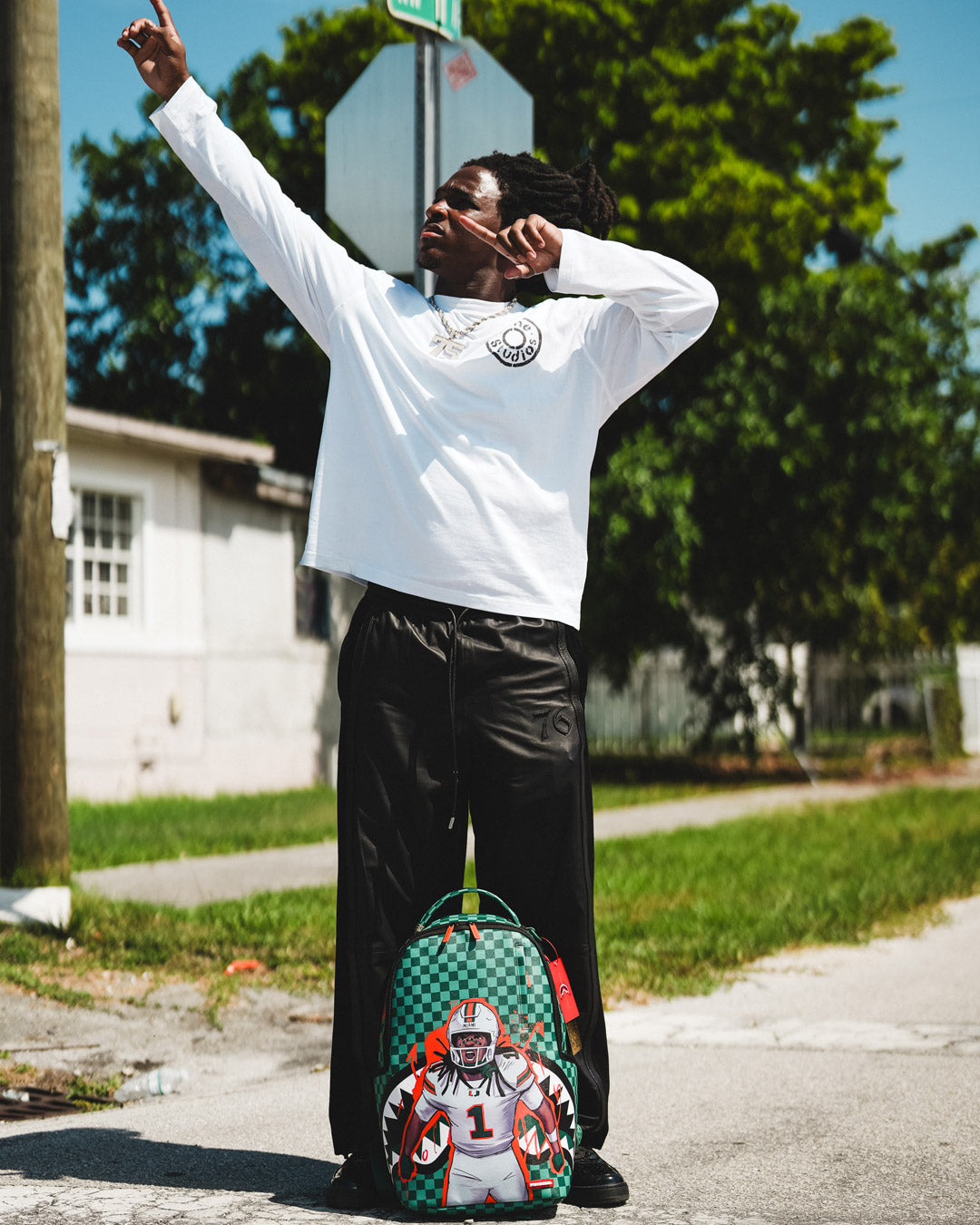 SPRAYGROUND X MALACHI TONEY BACKPACK